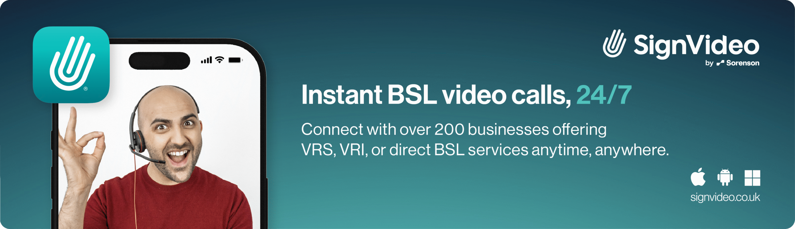 SignVideo – sponsor advert