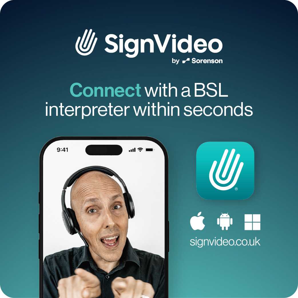 SignVideo – sponsor advert (mobile)