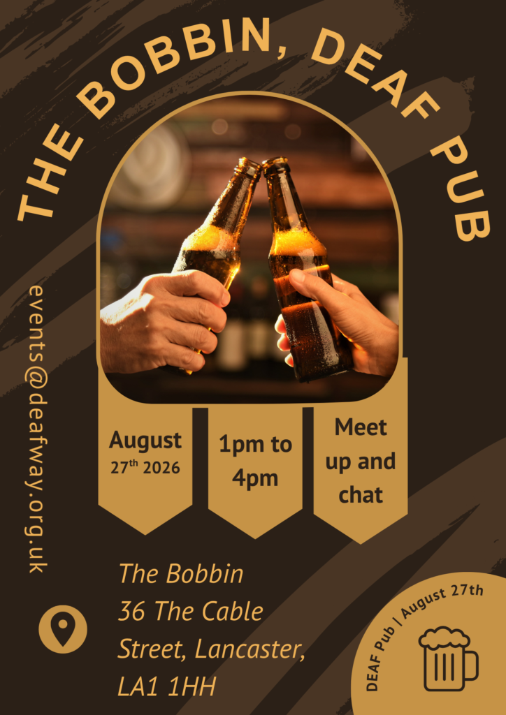 Photo of two beer bottle cheering each other and pub background
