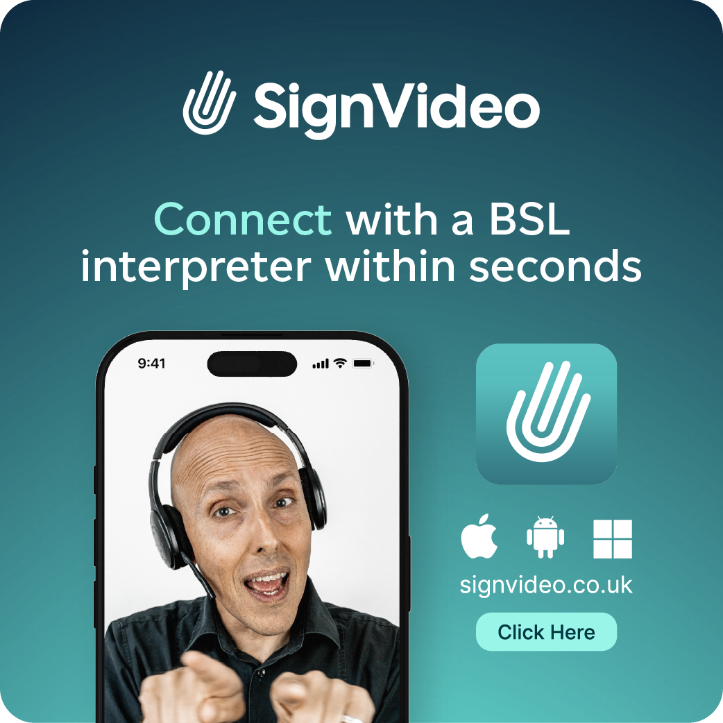 SignVideo – Deaf Where sponsor